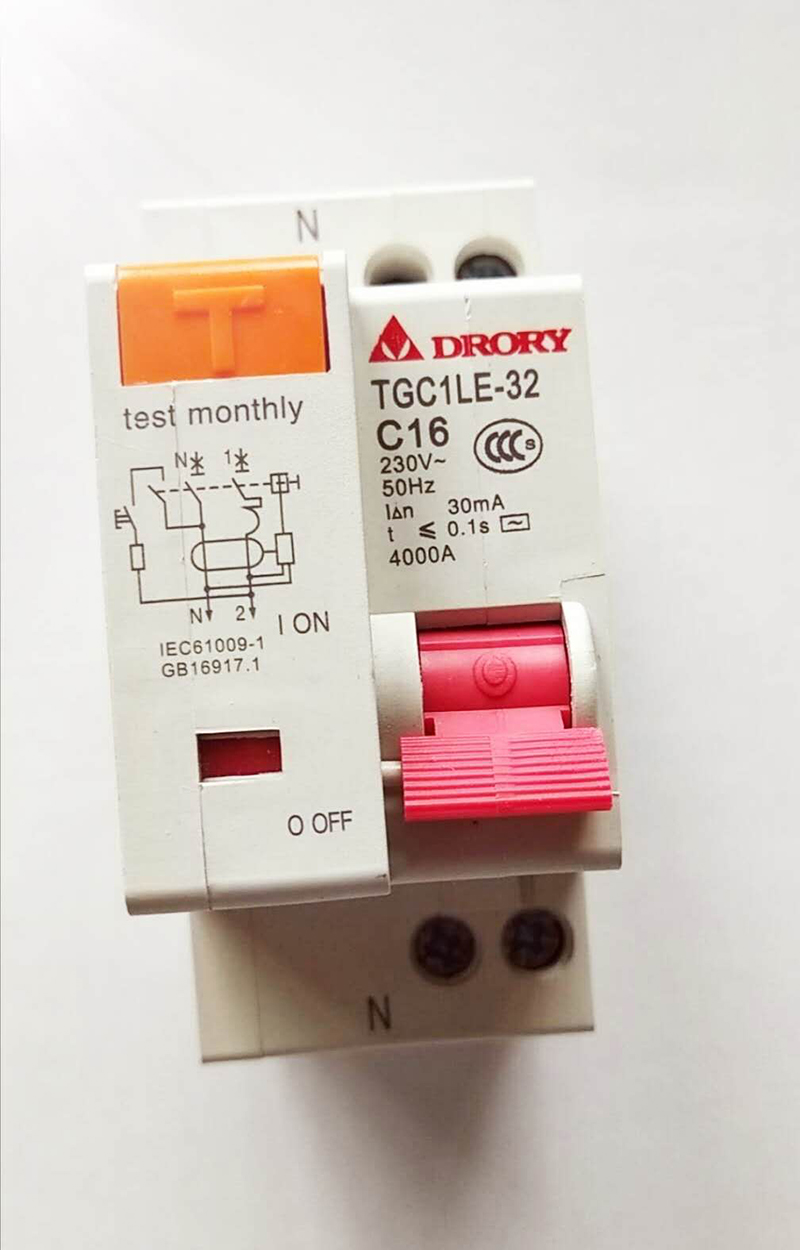 TGC1LE-32 1P+N 6A 10A 16A 20A 25A 32A 40A漏電斷路器系列
